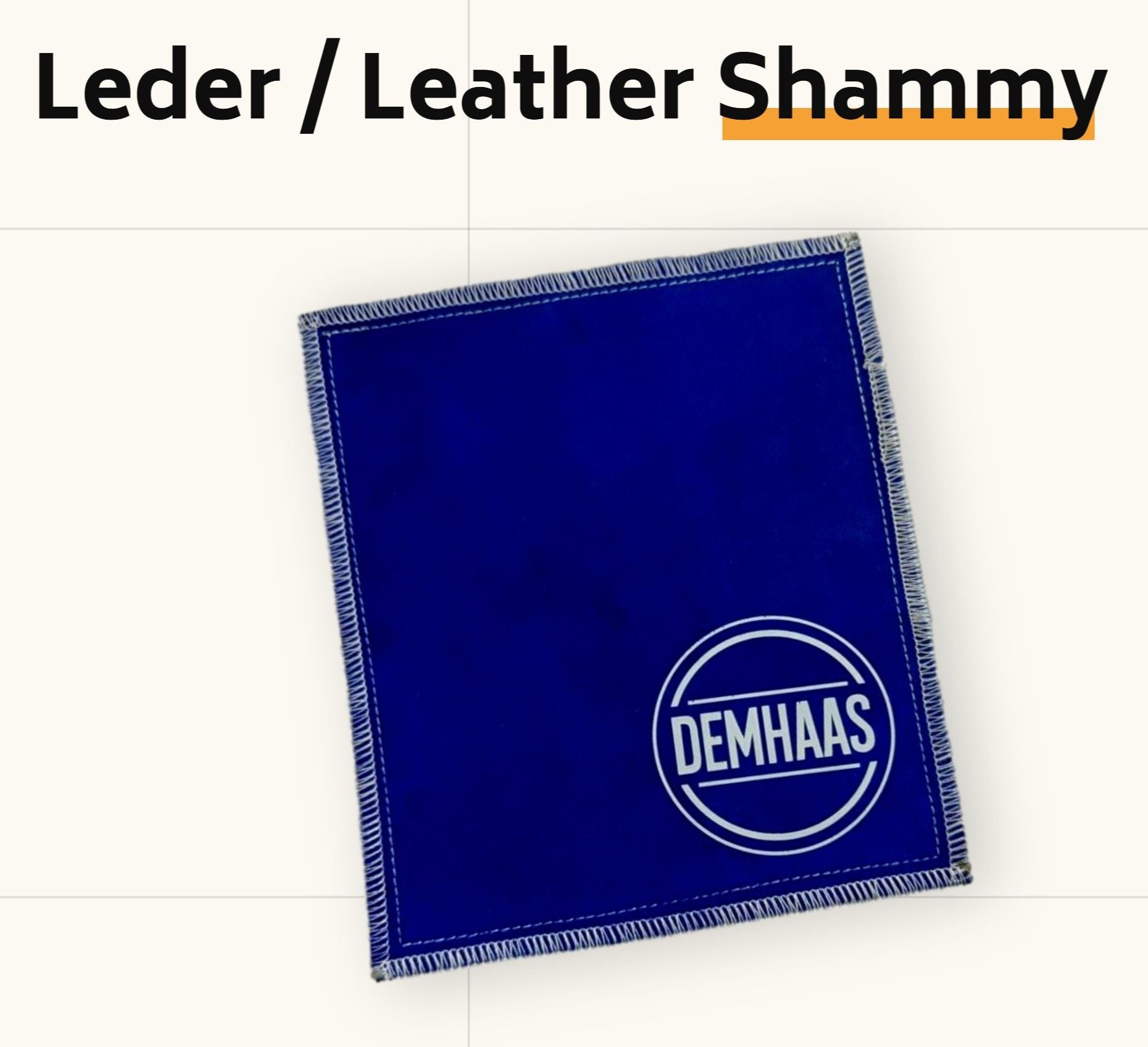 Bowling Shammy Leather Blue