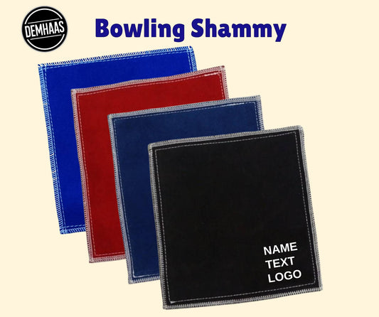 Personalisierte Bowling Leder Shammy Pad Bowlingkugel Reiniger Unverzichtbares Bowling Zubehör