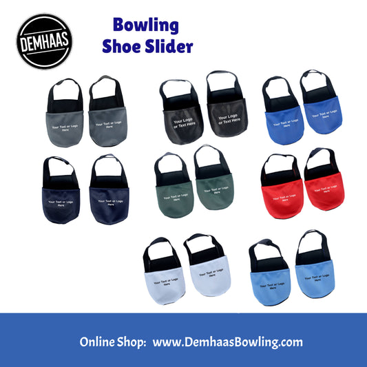 Personalisierter Bowling Schuh-Slider – Individuelles Bowling-Zubehör mit Logo oder Name | Rutschfester Überzieher für Bowlingschuhe