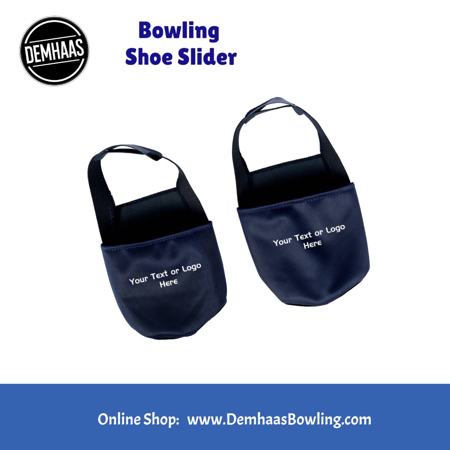 Personalisierter Bowling Schuh-Slider – Individuelles Bowling-Zubehör mit Logo oder Name | Rutschfester Überzieher für Bowlingschuhe