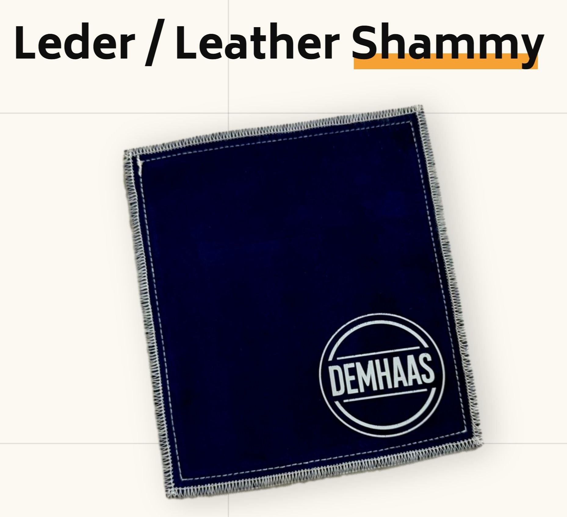 Bowling Shammy Leather Dark Blue