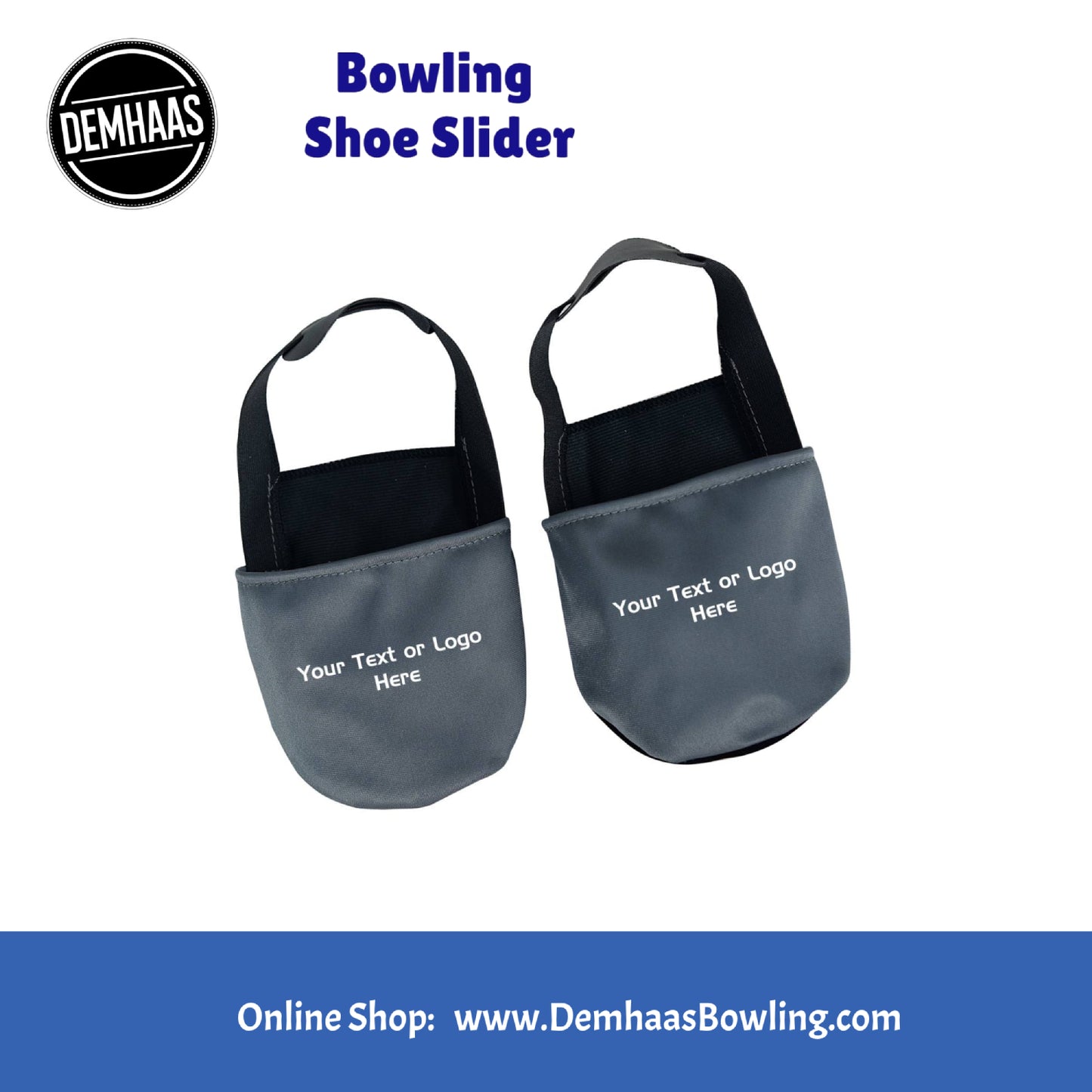 Personalisierter Bowling Schuh-Slider – Individuelles Bowling-Zubehör mit Logo oder Name | Rutschfester Überzieher für Bowlingschuhe