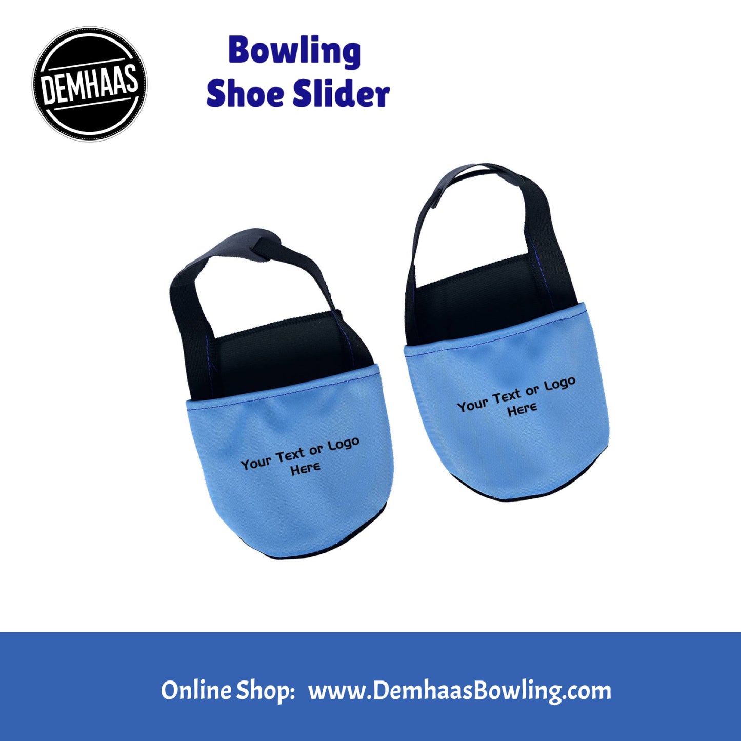 Personalisierter Bowling Schuh-Slider – Individuelles Bowling-Zubehör mit Logo oder Name | Rutschfester Überzieher für Bowlingschuhe