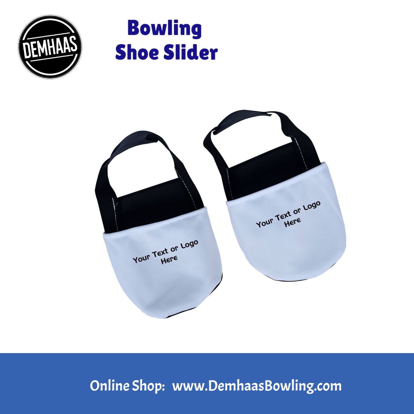 Personalisierter Bowling Schuh-Slider – Individuelles Bowling-Zubehör mit Logo oder Name | Rutschfester Überzieher für Bowlingschuhe
