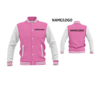 Personalized College Letterman Jacket Wool with Genuine Leather | Custom Bowling Team Varsity Jacket