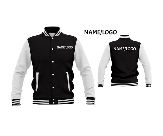 Personalized College Letterman Jacket Wool with Genuine Leather | Custom Bowling Team Varsity Jacket