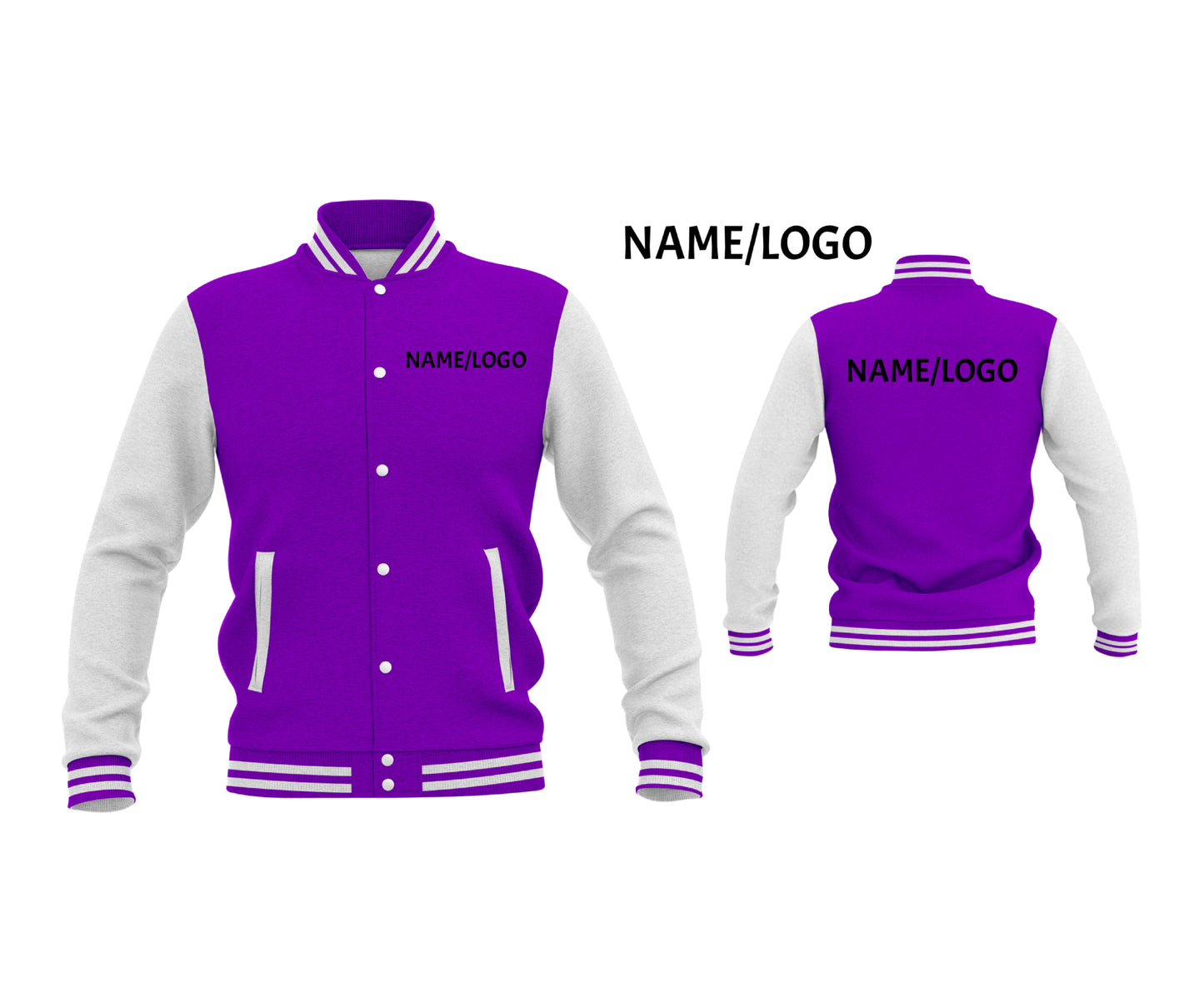 Personalized College Letterman Jacket Wool with Genuine Leather | Custom Bowling Team Varsity Jacket