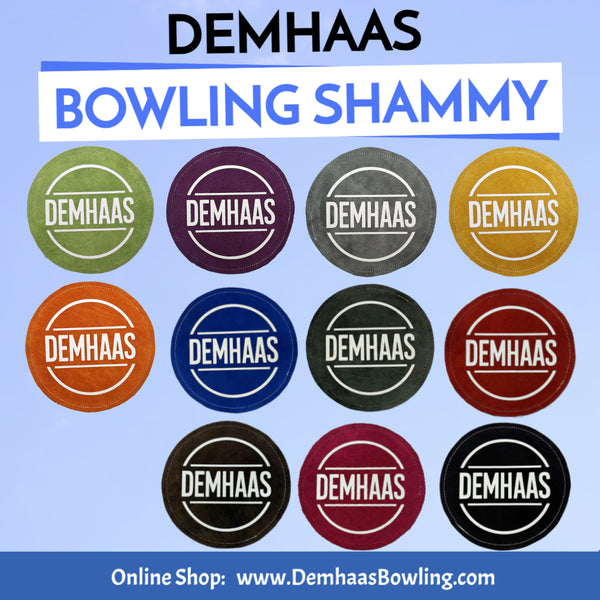 DEMHAAS Bowling Shammy Leder – Rundes Ball Reinigungs Pad (Mehrere Farben)